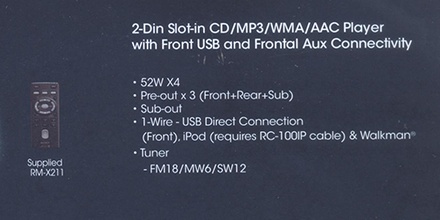 Sony Xplod  WX-GT80UI  (2-Din Slot-in CD/MP3/WMA/ACC Player with Front USB and Frontal Aux Connectivity