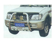 Grille Guard Stainless Steel With Skid Plate For TOYOTA LANDCRUISER PRADO For Year 1995 - 2003