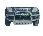 Stainless Steel Grille Guard with Aluminium Alloy Skid Plate for Toyota Land Cruiser Prado 120