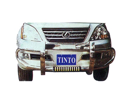 Stainless Steel Grille Guard with Aluminium Alloy Skid Plate for Toyota Land Cruiser Prado 120