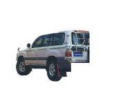 stainless steel Rear Ladder for Toyota Land Cruiser J100 for year 1998 - 2007-