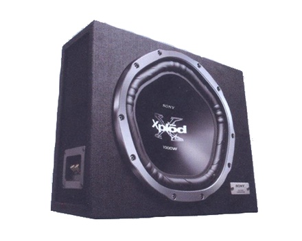 Sony Xplod 12-inch Single Sealed Subwoofer --- High Performance Single Sealed Loaded Enclosure-Type P5 --- Peak 1000W Rated 300W