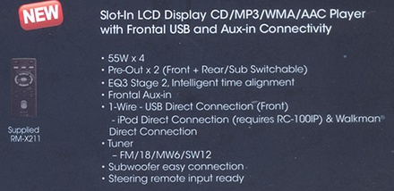 Sony Xplod CDX-FT2050UI (2-Din Slot-in CD/MP3/WMA/ACC Player with Front USB and Frontal Aux Connectivity